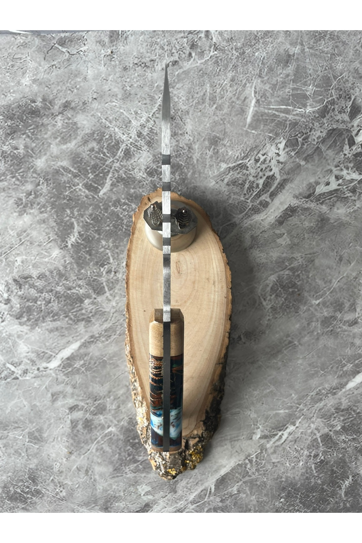 Hibrit Kozalak Kabzeli Paslanmaz Çelik Kamp & Av Bıçağı