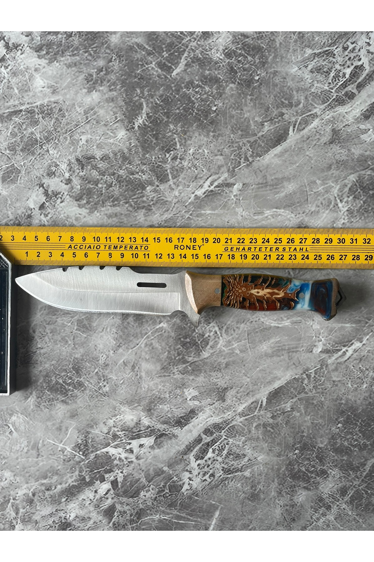 Hibrit Kozalak Kabzeli Paslanmaz Çelik Kamp & Av Bıçağı