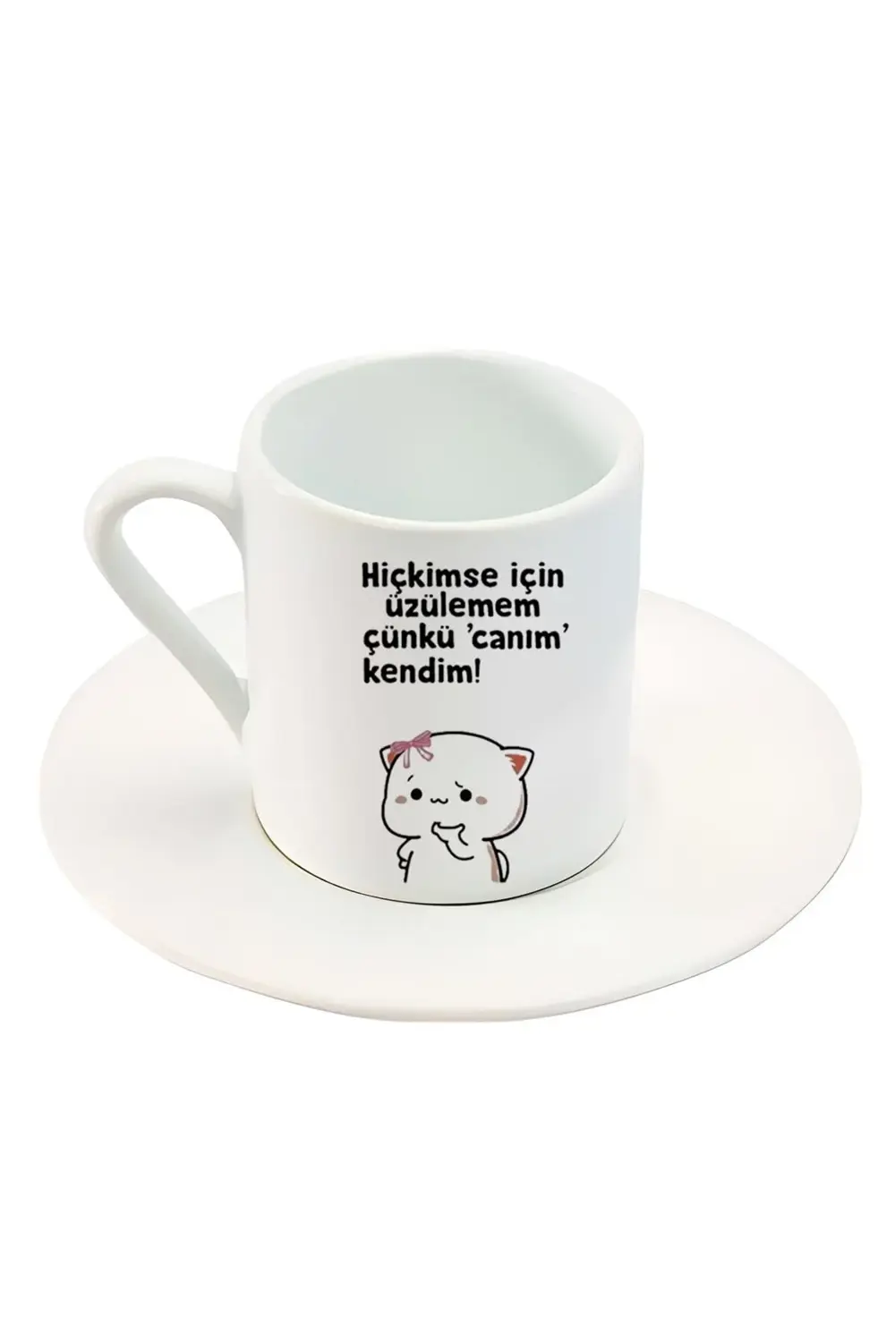 Hiçkimse Için Üzülemem Çünkü Canım Kendim Yazılı Sevimli Karakter