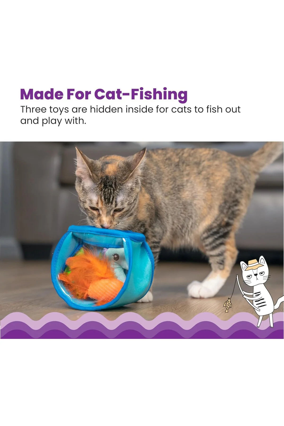 Hide & Seek Fish Bowl İnteraktif Kedi Bulmaca Oyuncak
