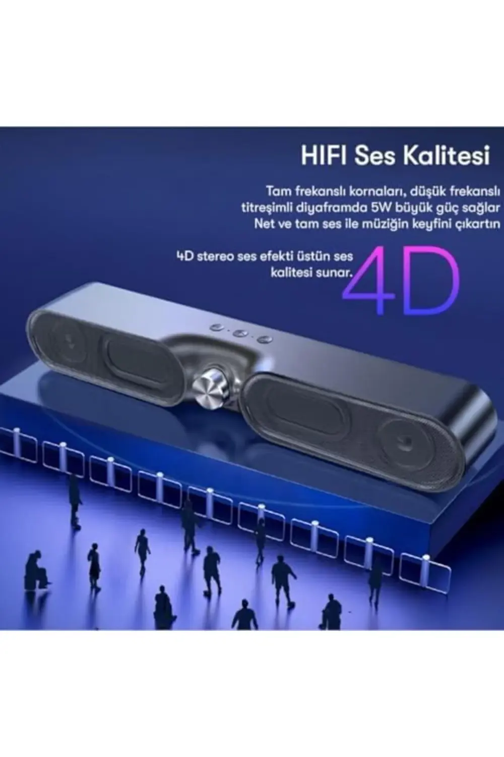 Hifi 4D Bluetooth Kablosuz Hoparlör 1178227