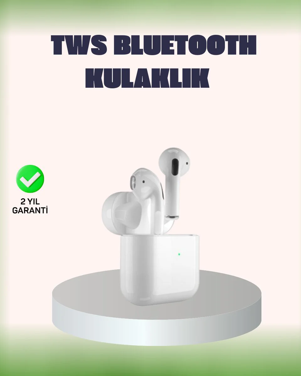 HiFi Gürültü Önleyici Kablosuz Kulaklık TWS - iPhone 11 15 Destekli, Stereo Ses