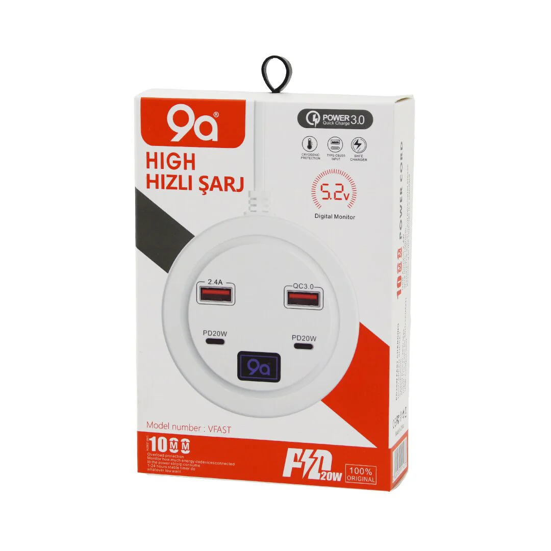 Hıgh Power 3.0 Vfast KY-100 Çoklu= 4 Lü Hızlı Şarj Seti 2AD -PD20W=TYPE-C - 2.1A + QC3.0= Usb 2.4W Fiyatı, Yorumları ve Özellikleri