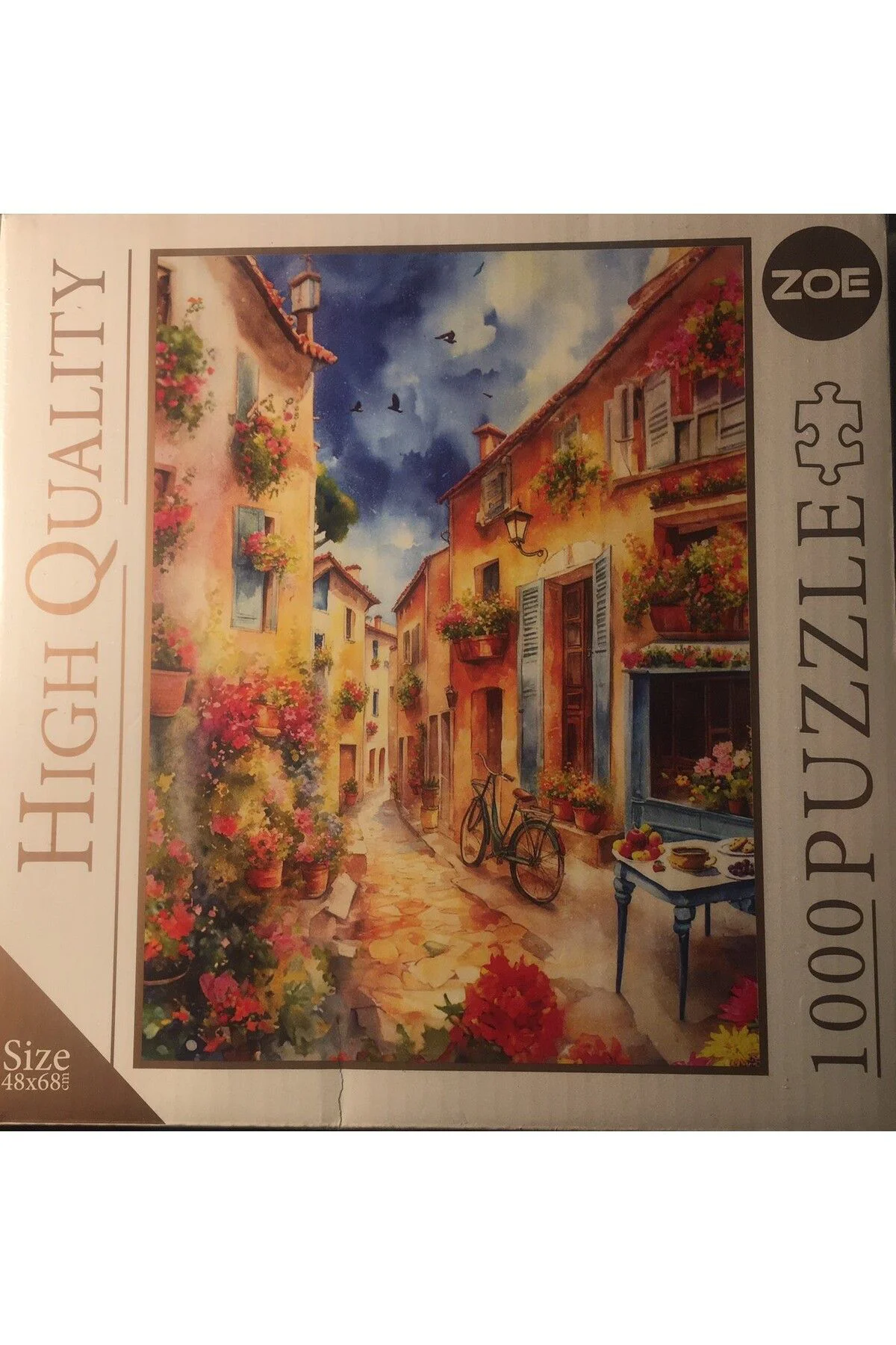 High Quality 1000 Parça Puzzle Street of Flowers