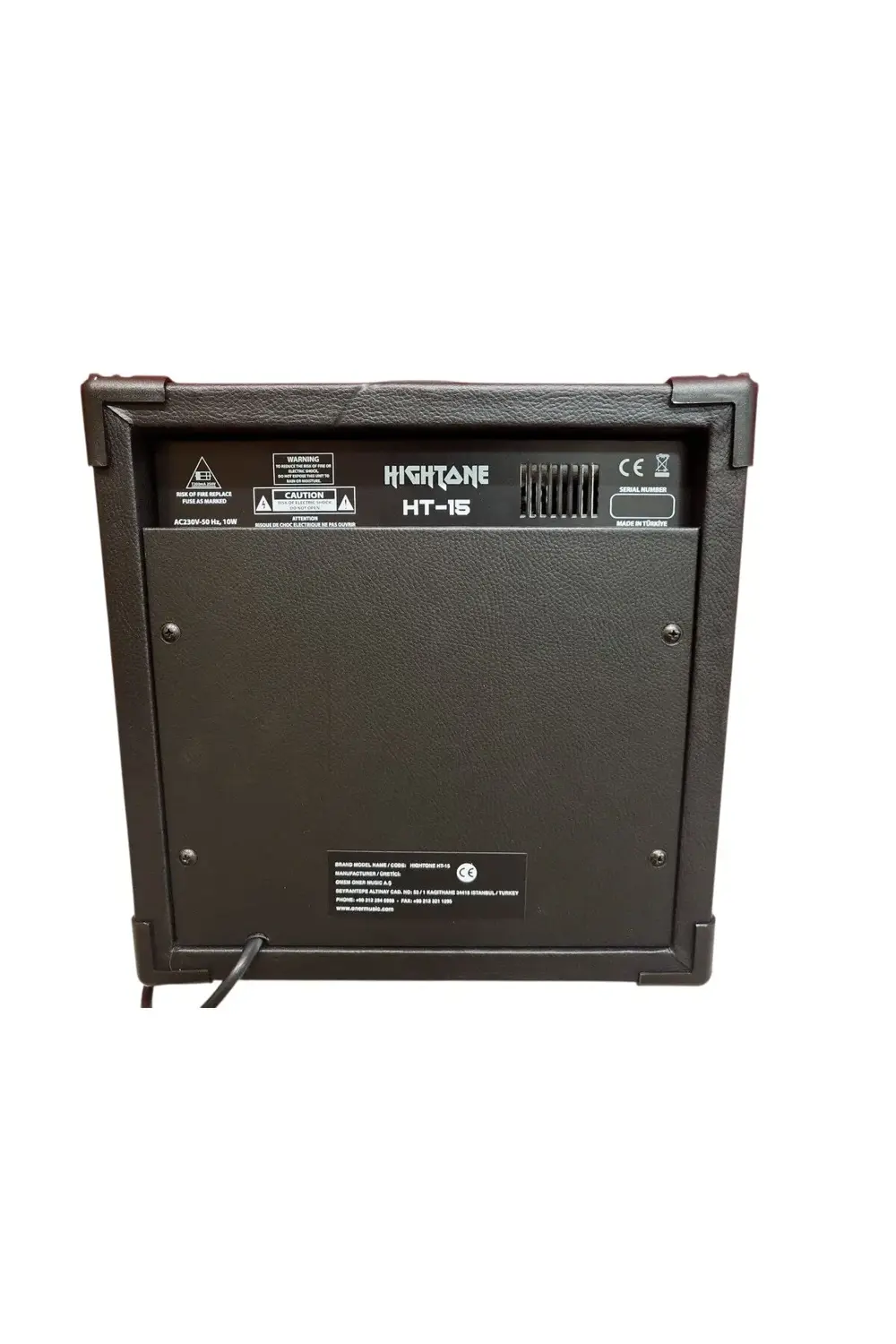 HIGHTONE HT-15 COMBO 15 WATT ÇİFT GİRİŞLİ AMFİ