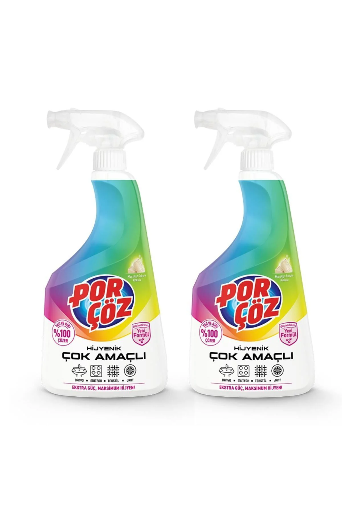 Hijyenik Çok Amaçlı Sprey Marsilya Sabunu Kokulu 2'li (2x750 ml )