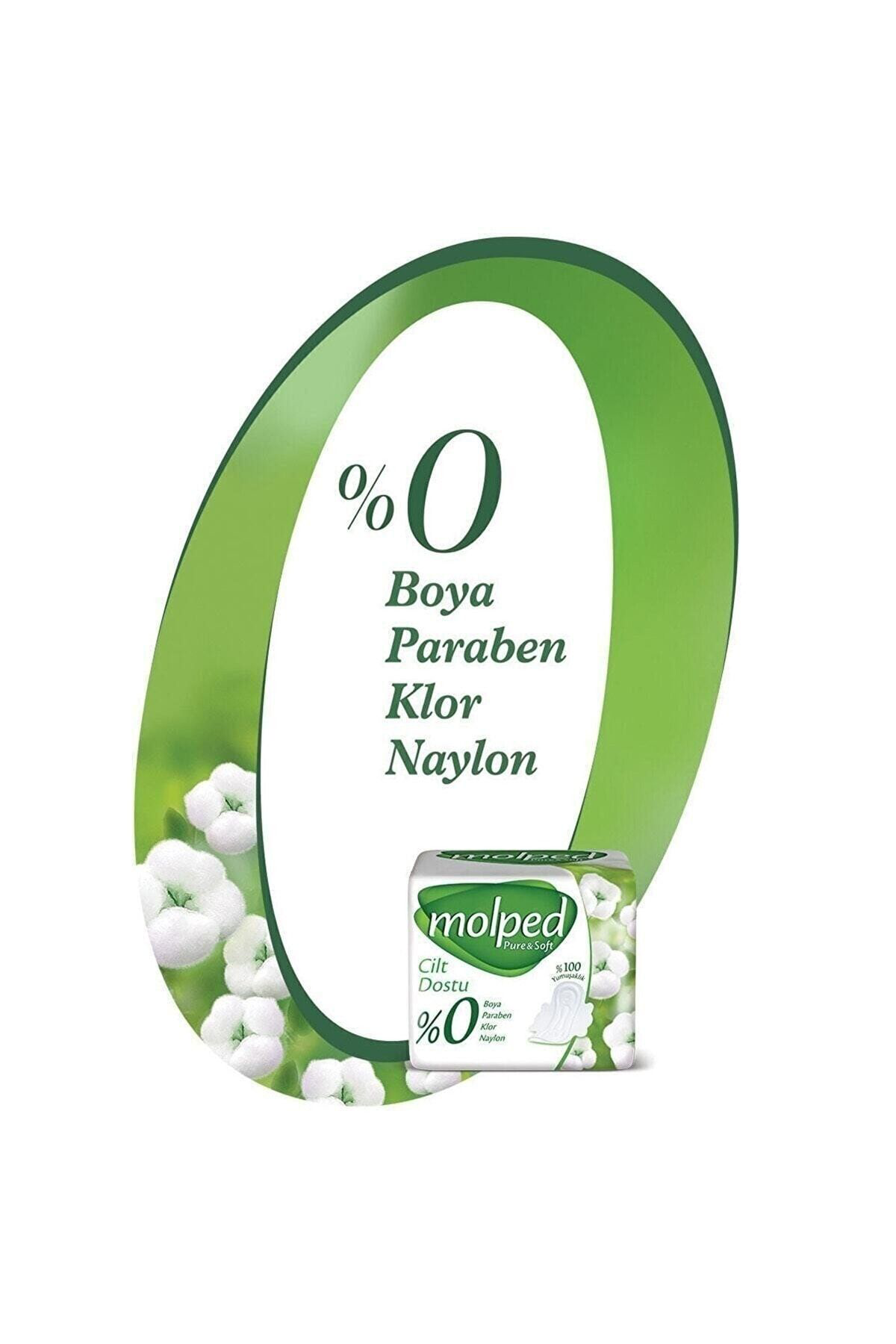 Molped Hijyenik Ped Pure & Soft Süper Eko 18'Li Uzun X 6 Paket