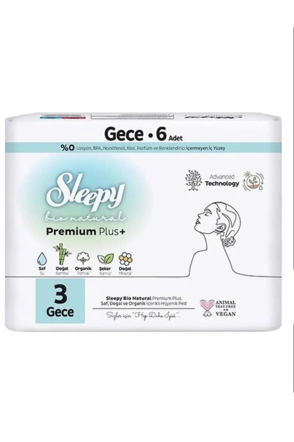 Hijyenik Ped Tekli Gece 6'lı