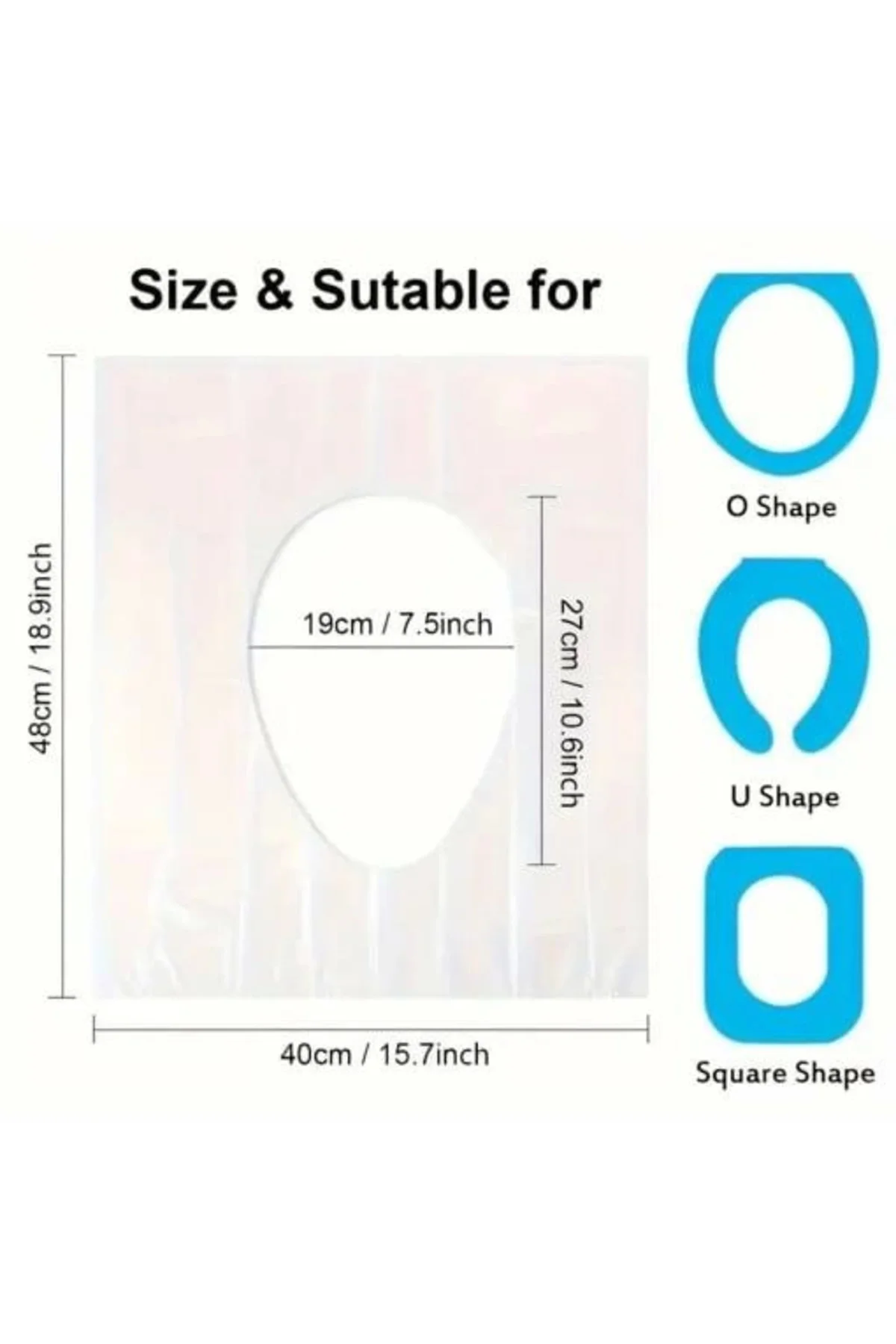 Hijyenik Tek Kullanımlık Klozet Kapağı Poşeti 200 Adet - Lisinya