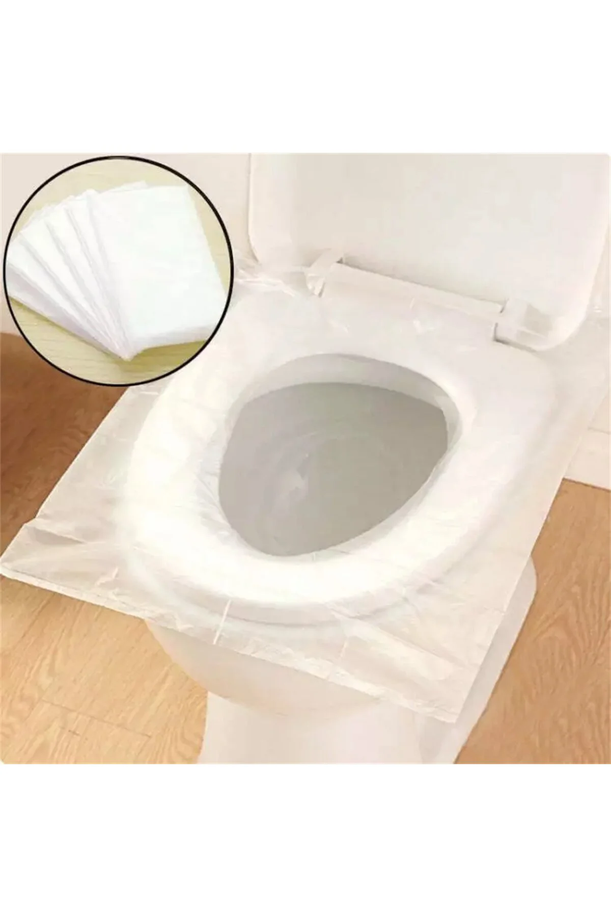 Hijyenik Tek Kullanımlık Klozet Kapağı Poşeti 50 Adet POŞETLİ