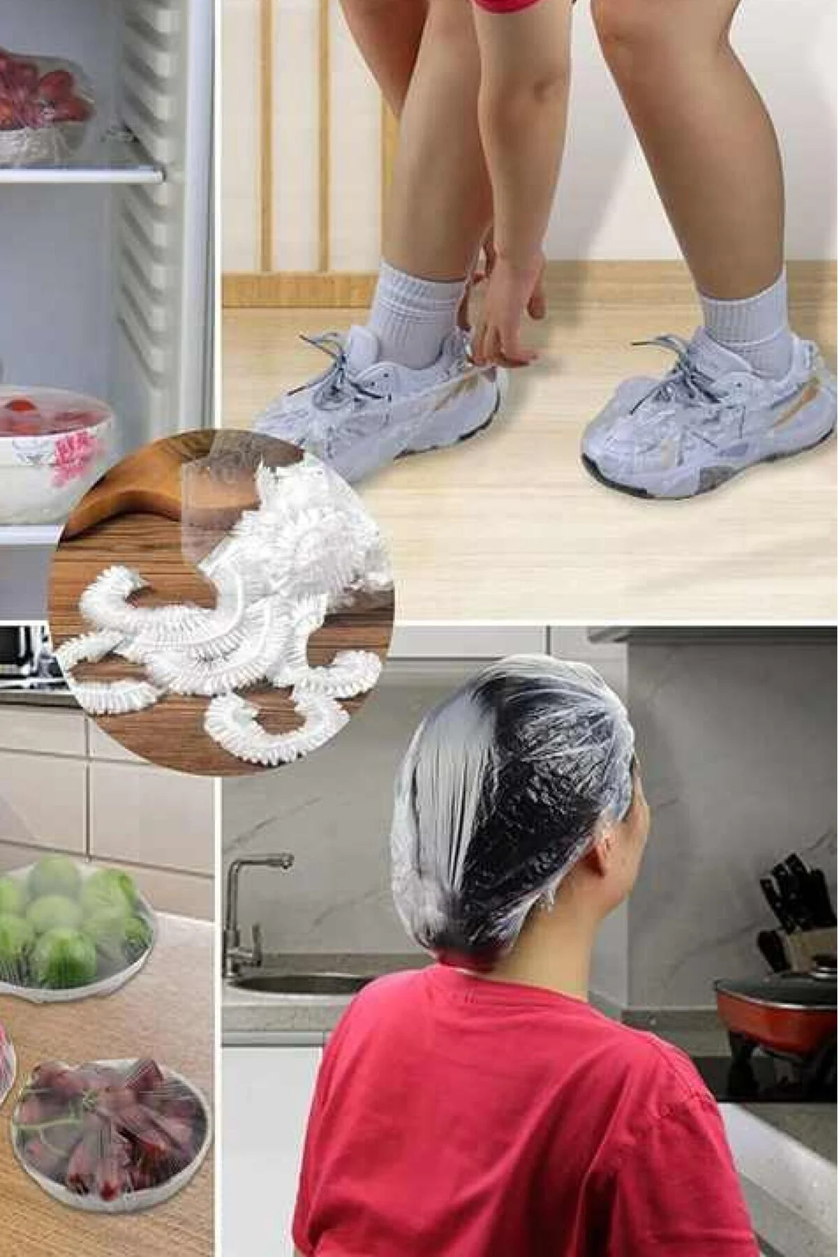 Hijyenik ve Kullanışlı: 100 Adet Lastikli Tabak ve Tencere Bonesi