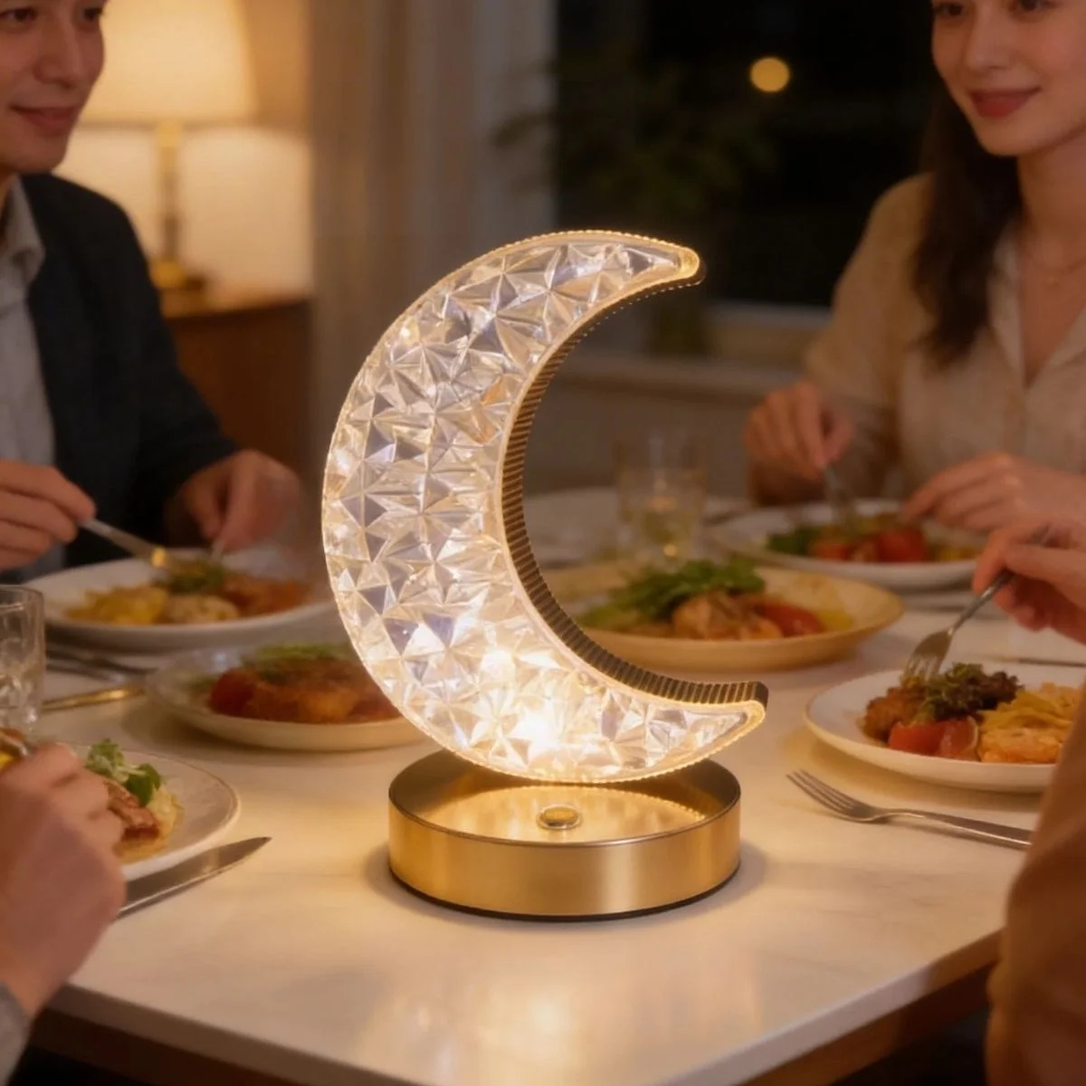 Hilal Ay Model Kristal Led Masa Lambası – Dokunmatik, 3 Renk Işık Modlu, Şarjlı Mini Dekoratif Gece Lambası Bx40 Fiyatı, Yorumları ve Özellikleri