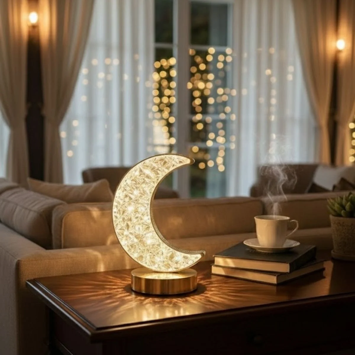 Hilal Ay Model Kristal Led Masa Lambası – Dokunmatik, 3 Renk Işık Modlu, Şarjlı Mini Dekoratif Gece Lambası Bx40 Fiyatı, Yorumları ve Özellikleri