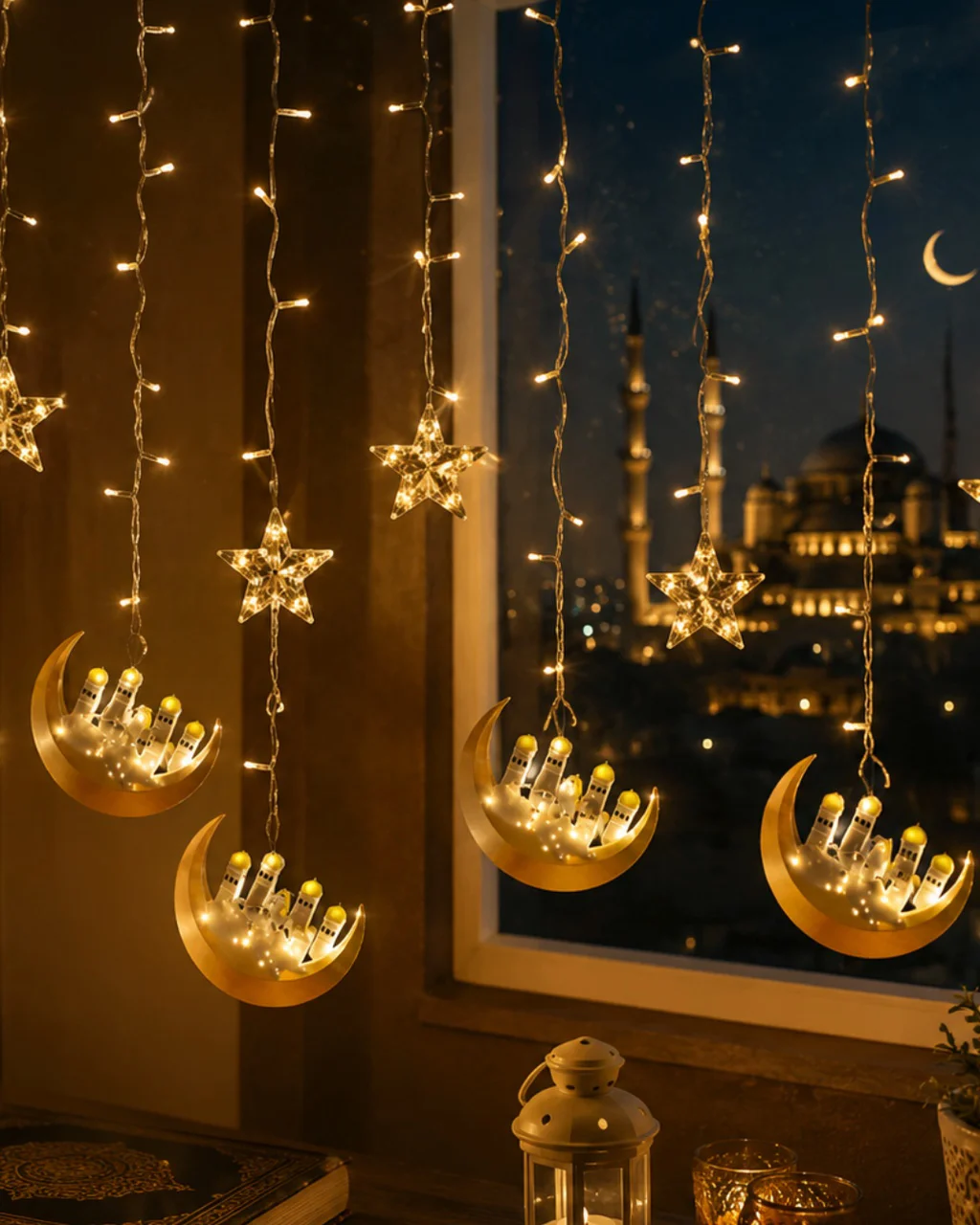Hilal Yıldız Led Ramazan Işığı 3 Metre Dekoratif Perde Aydınlatması - Lisinya Diğer Fiyatı, Yorumları ve Özellikleri