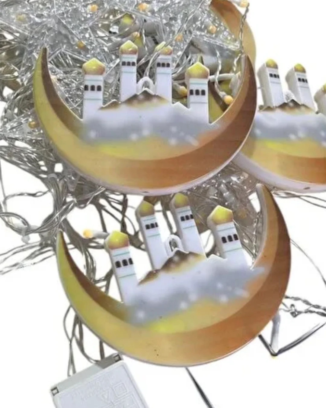 Hilal Yıldız LED Ramazan Işığı 3 Metre Dekoratif Perde Aydınlatması