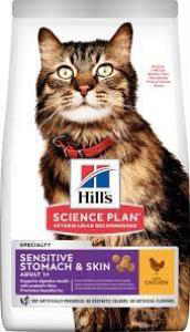 Hills Adult Sensitive Stomach Skin Tavuklu Kedi Maması 1,5 Kg