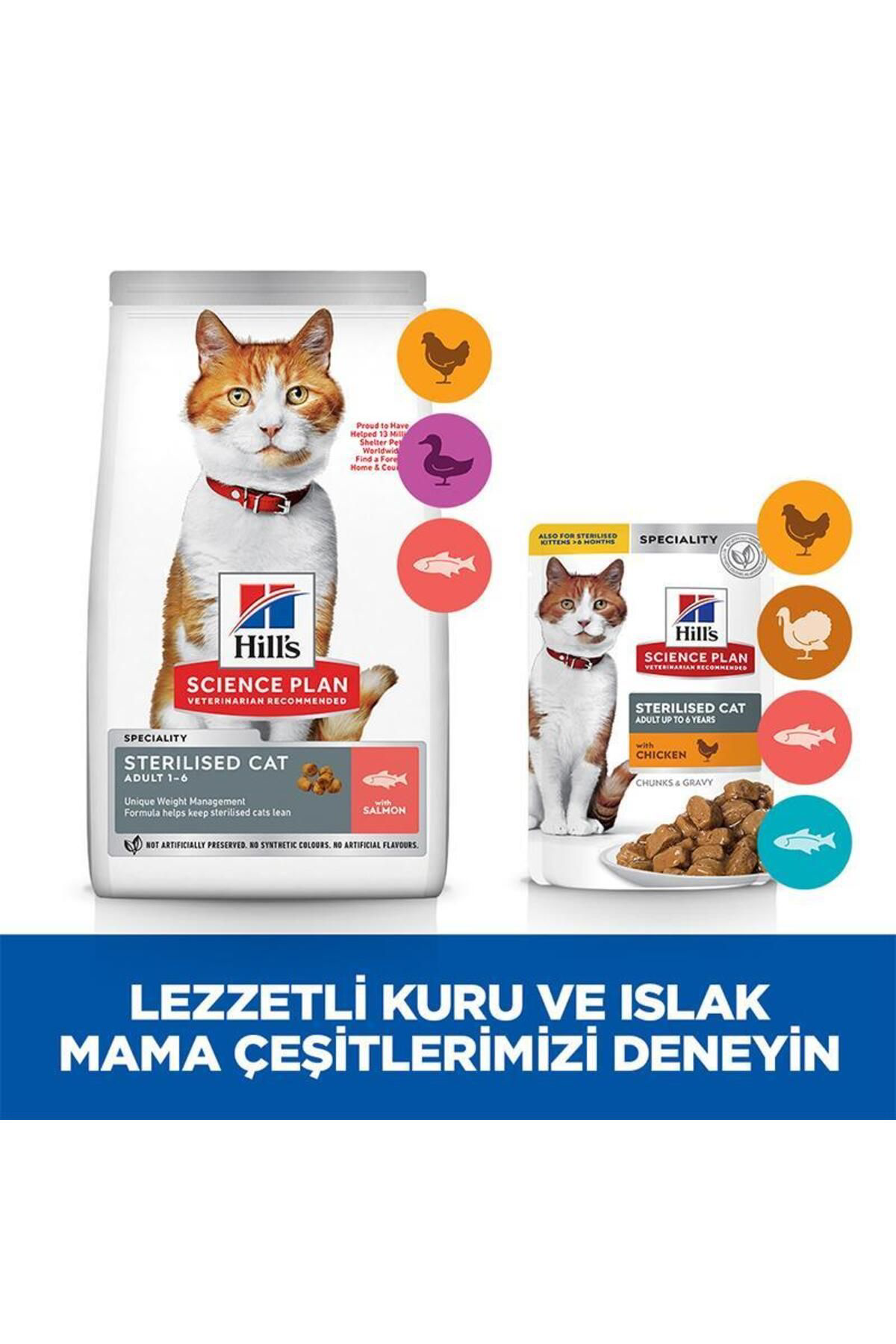 Hill's  Science Plan Somonlu Kısırlaştırılmış Yetişkin Kedi Maması