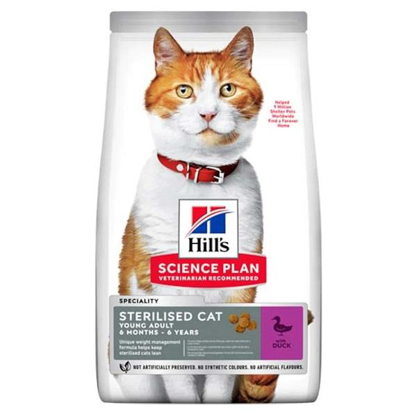 Hills Sterilised Ördekli Yetişkin Kısır Kedi Maması 3 Kg