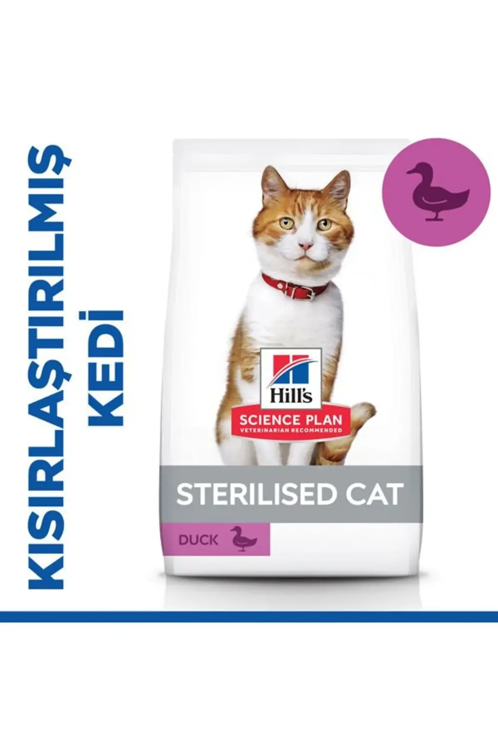 Hills Young Sterilised Ördekli Kısırlaştırılmış Kedi Maması 8+2 K
