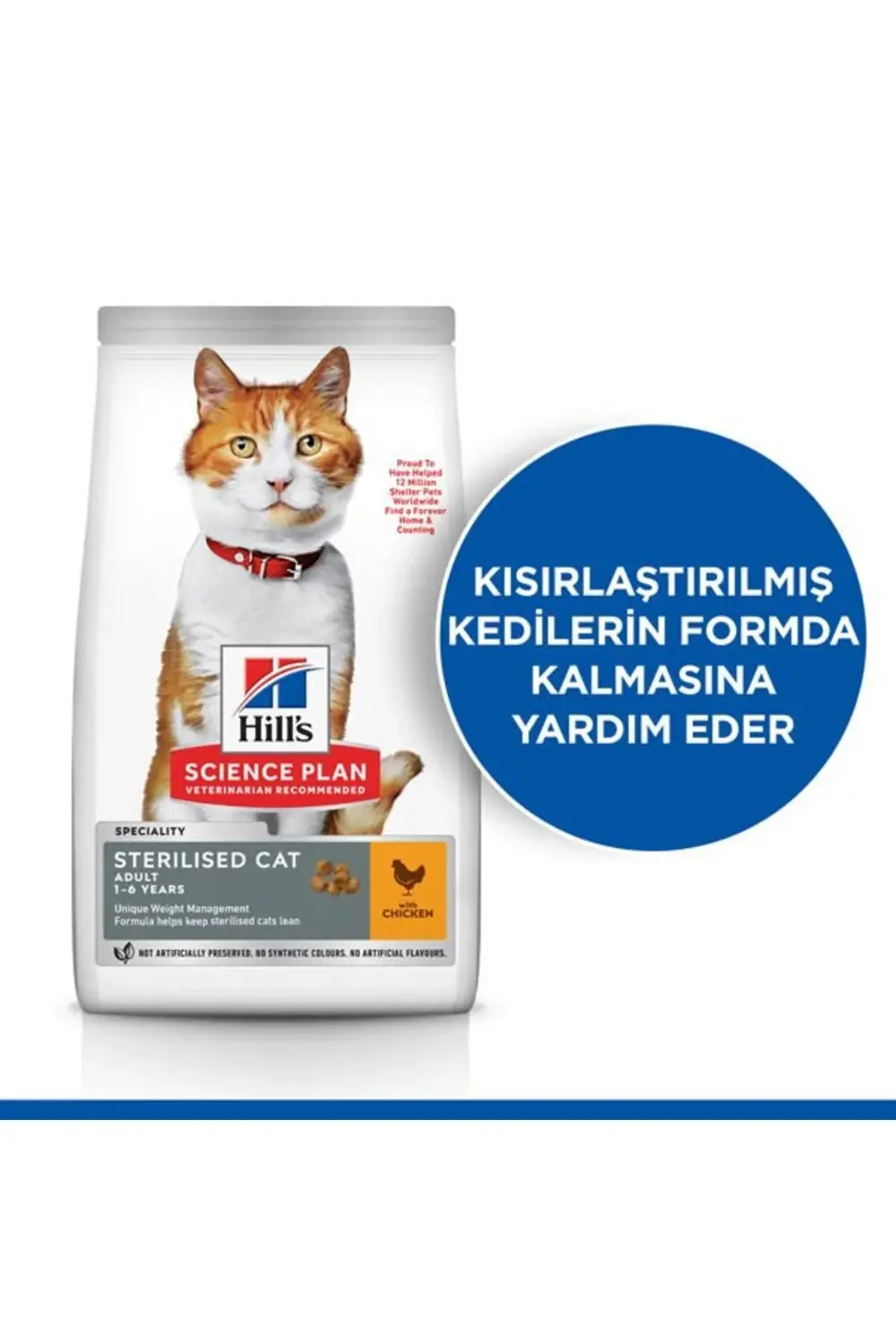 Hills Young Sterilised Tavuklu Kısırlaştırılmış Kedi Maması 8+2 K