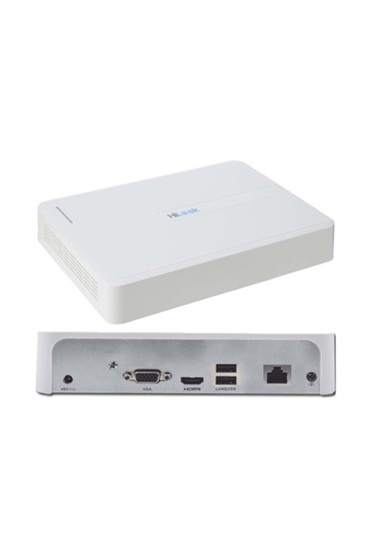 HILOOK NVR-108H-D, 8Kanal, 4Mpix, H265+, 1 HDD Desteği, 1080P Kay