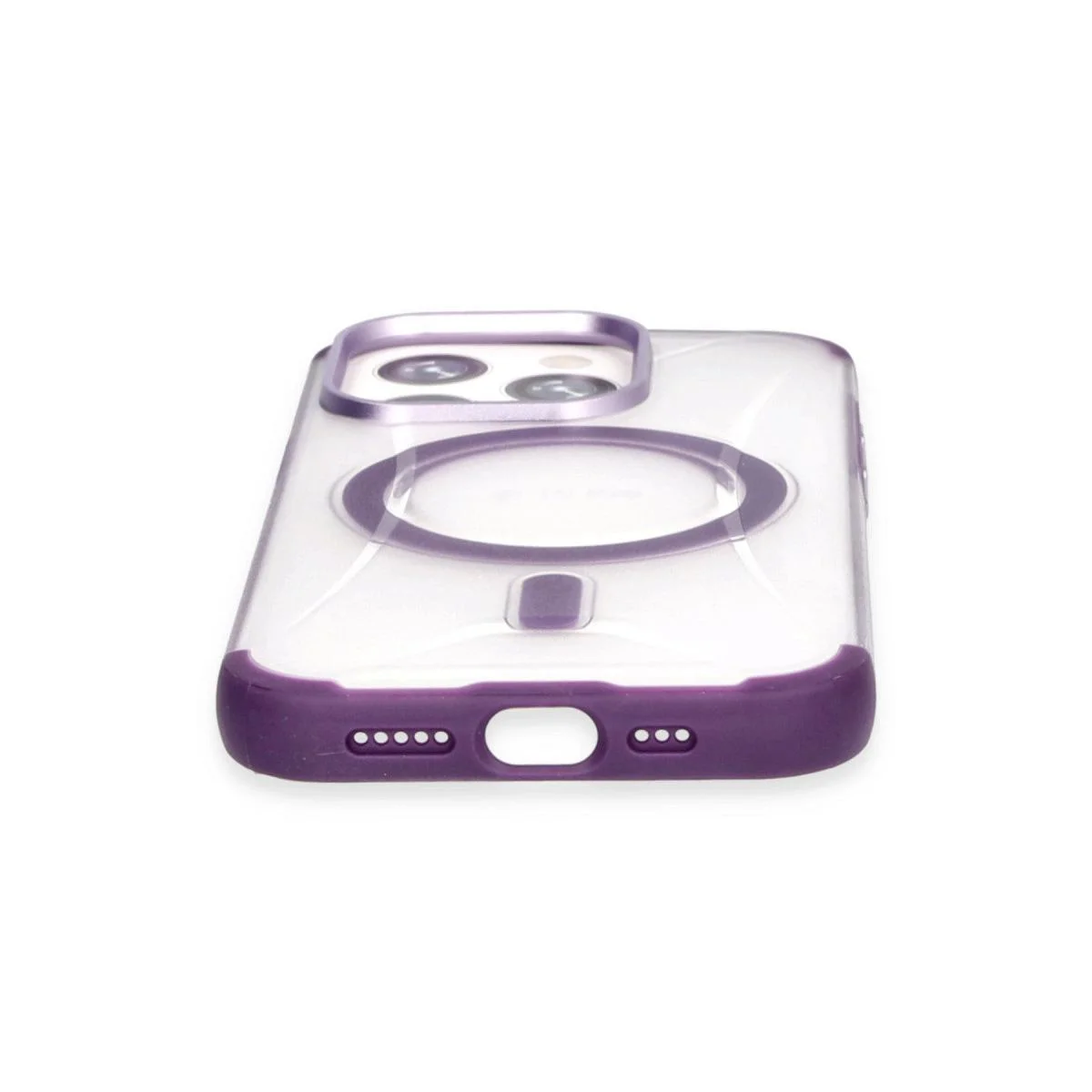 Hilton MagSafe iPhone 15 Pro ile Uyumlu Kılıf - Derin Mor