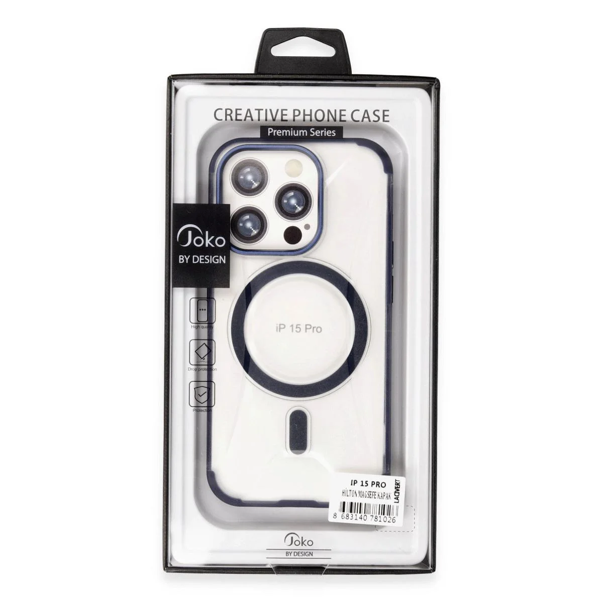 Hilton Magsafe Kılıf iPhone 15 Pro Max ile Uyumlu - Lacivert, Manyetik Şarj Desteği, Darbe Korumalı İnce Tasarım Hilton Magsafe Kılıf iPhone 15 Pro Max ile Uyumlu - Lacivert, Manyetik Şarj Desteği, Darbe Korumalı İnce Tasarım