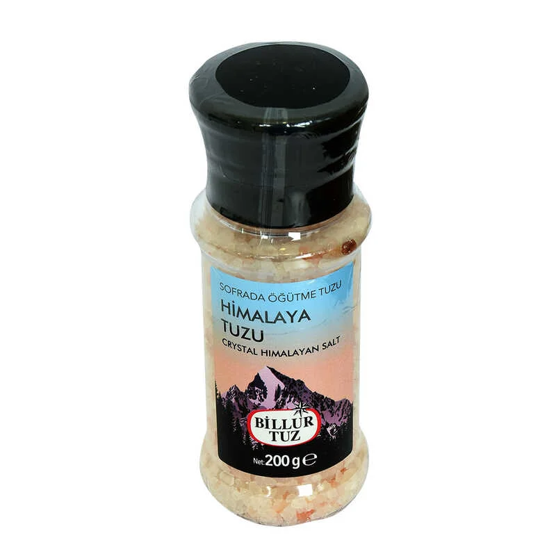 Himalaya Kristal Kaya Tuzu Değirmenli - Sofrada Taze Öğütme 200g Doğal Tuz Himalaya Kristal Kaya Tuzu Değirmenli - Sofrada Taze Öğütme 200g Doğal Tuz