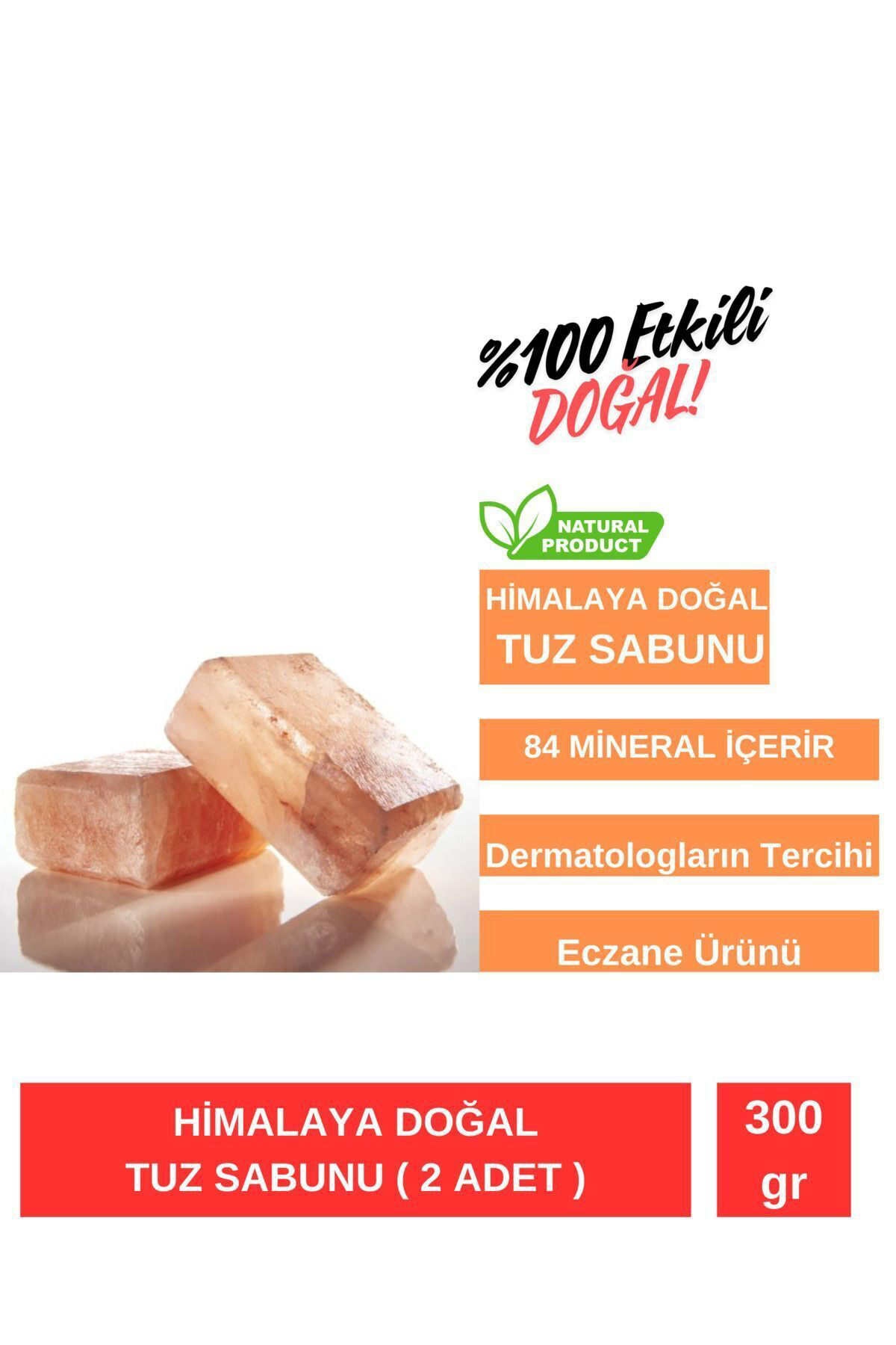 Salthima Himalaya Tuz Sabunu Doğal 84 Mıneral 350Gr ( 2 Adet )