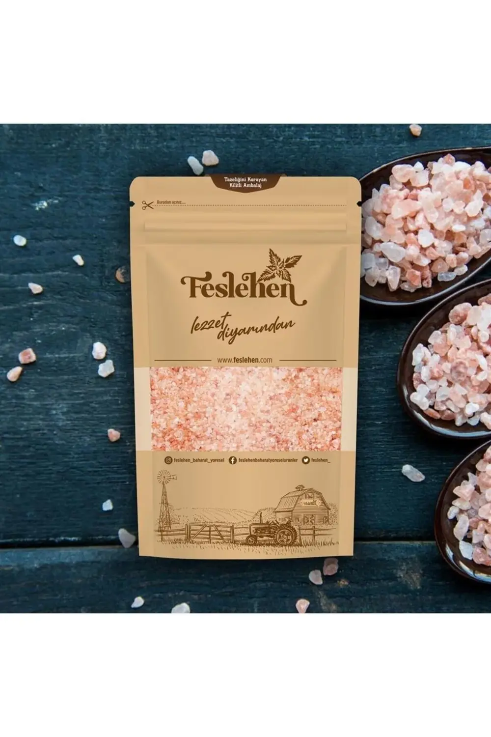 Himalaya Tuzu (PEMBE) (KİLİTLİ PAKET AMBALAJ)-gramaj;1 Kg.