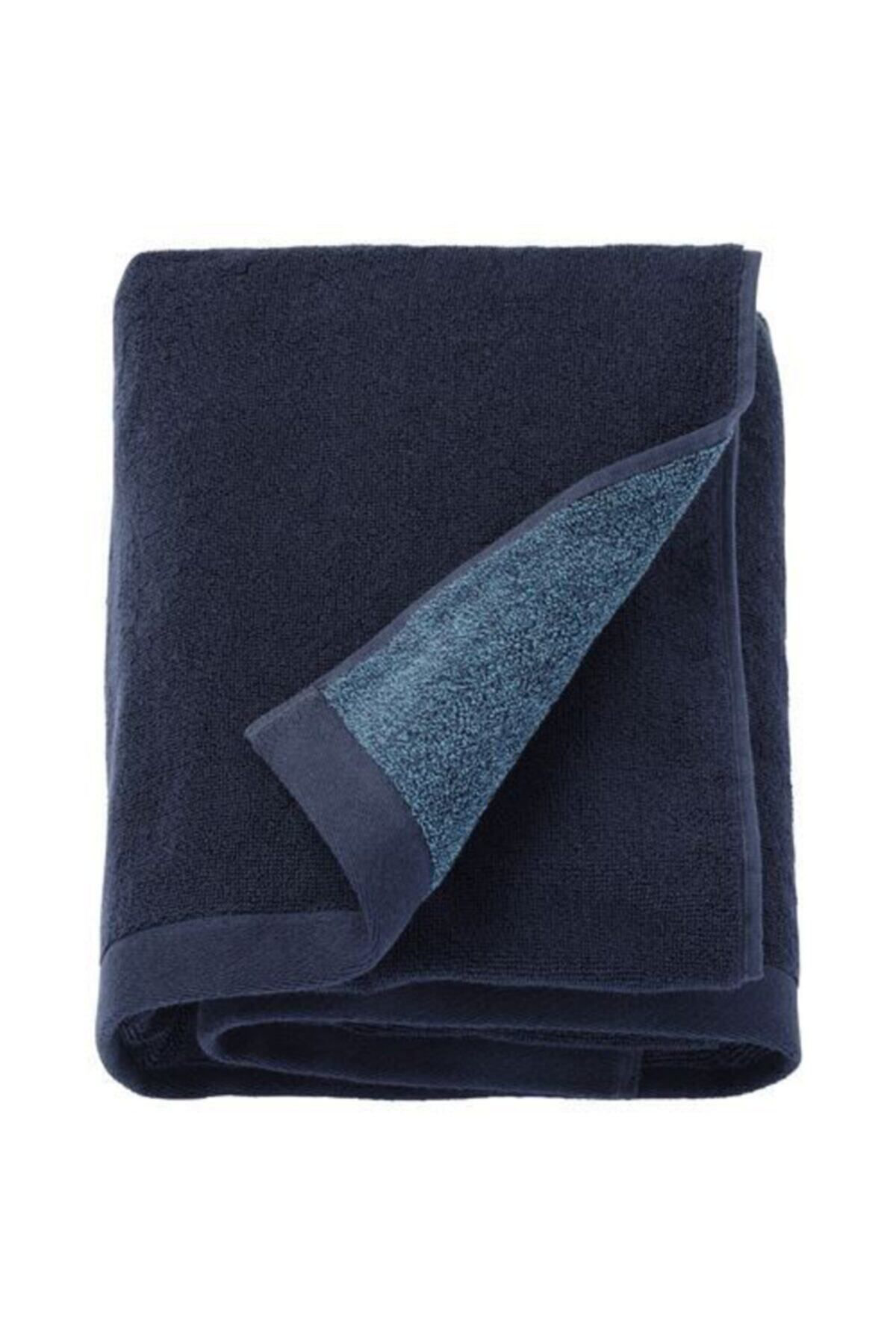 İkea Hımlean Banyo Havlusu, Koyu Mavi-Melanj, 100X150 Cm