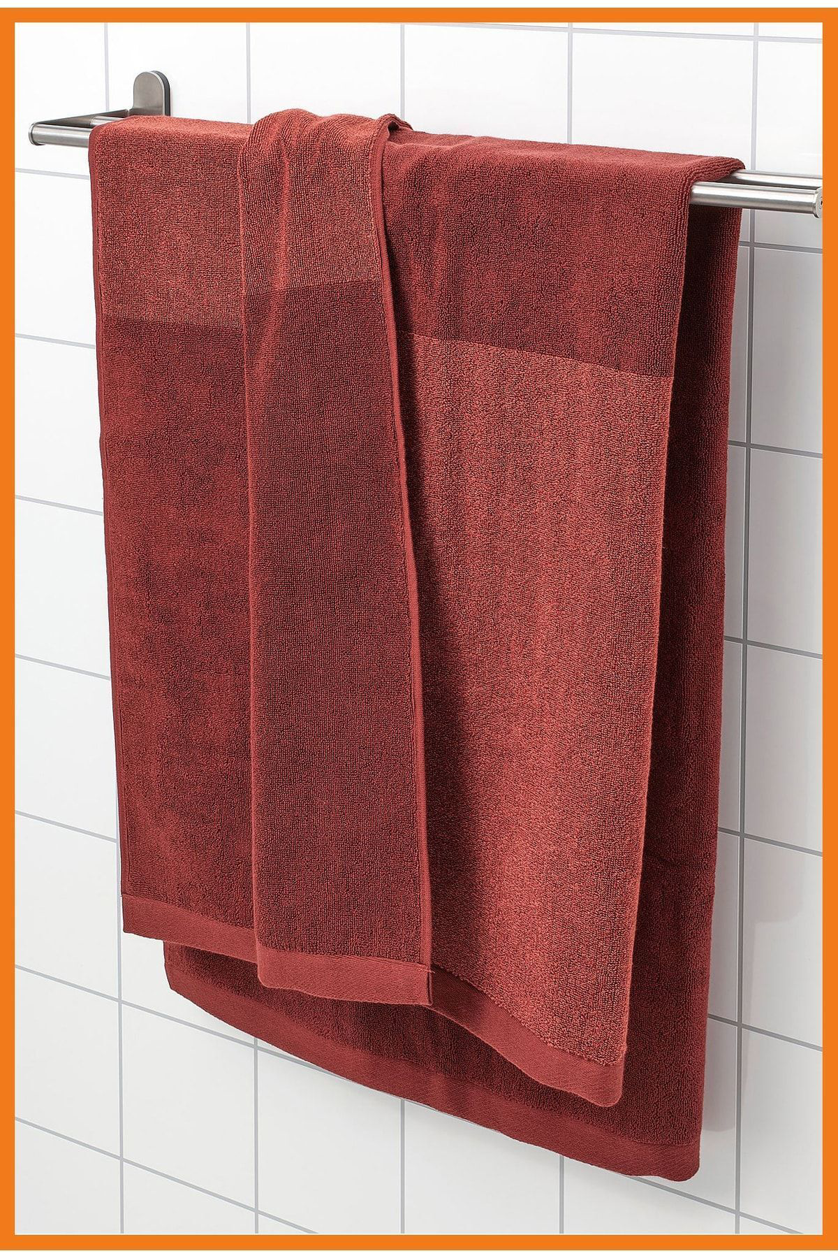 Alony Home Himlean Banyo Havlusu 100 X 150 Cm %100 Pamuk Kırmızı