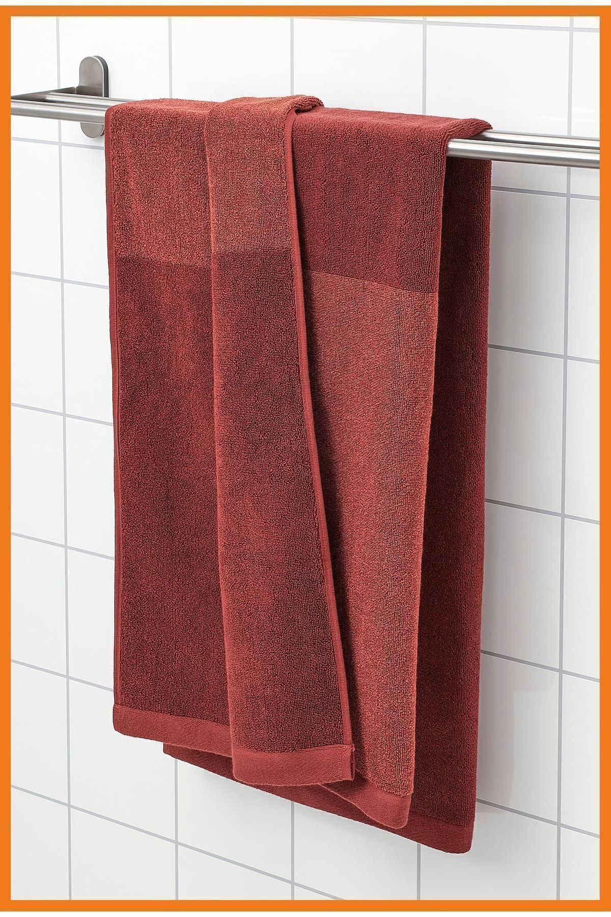 Alony Home Himlean Banyo Havlusu 70 X 140 Cm %100 Pamuk Kırmızı