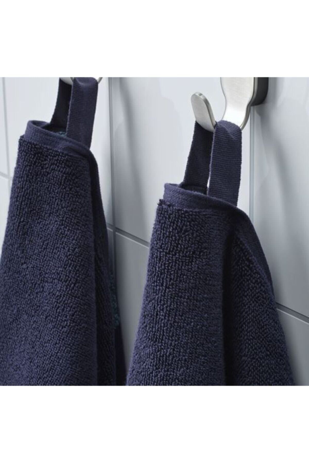 İkea Hımlean Banyo Havlusu, Koyu Mavi-Melanj, 100X150 Cm