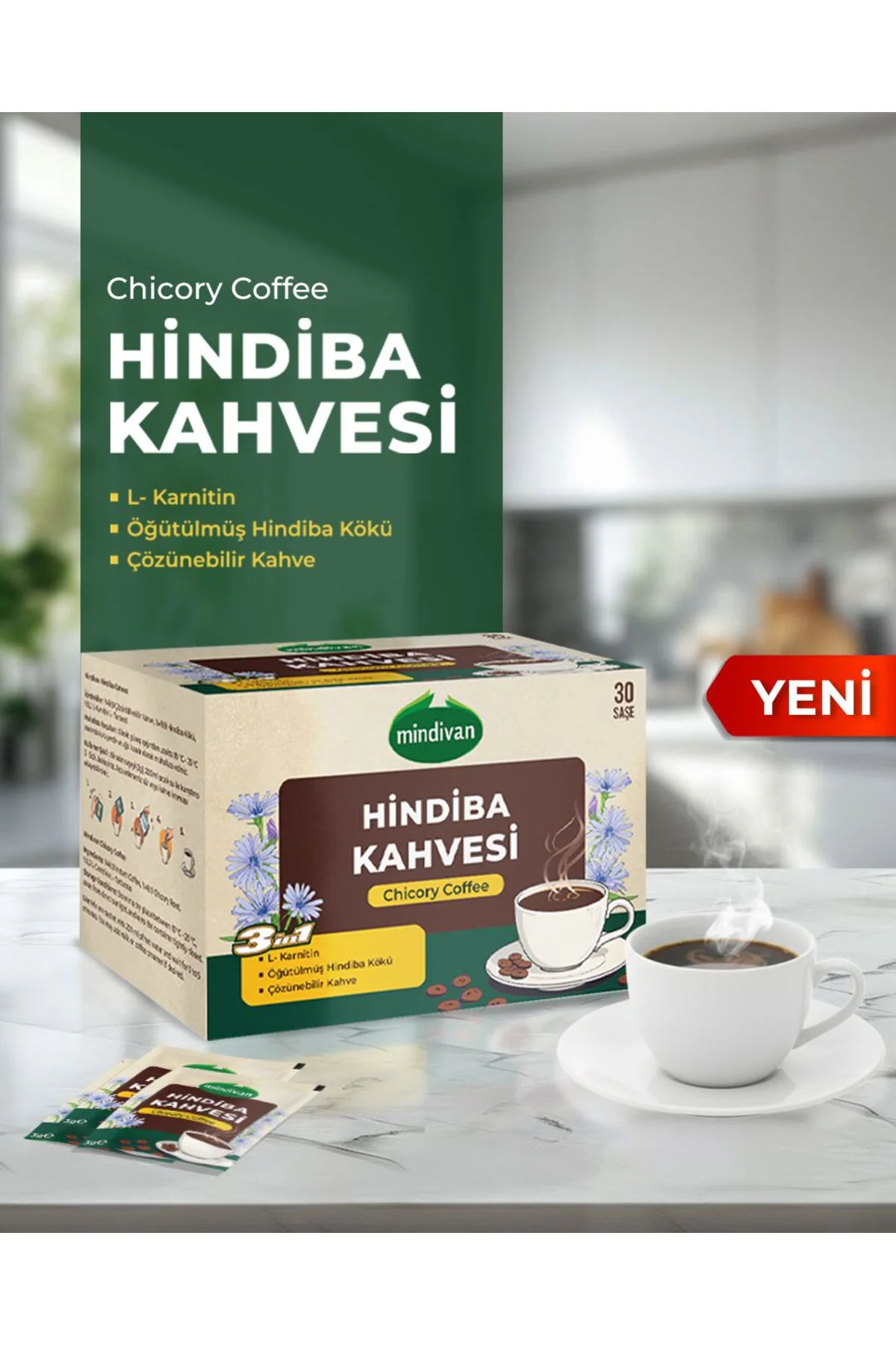 Hindiba Kahvesi Detox Kahve Chicory Coffee 30lu