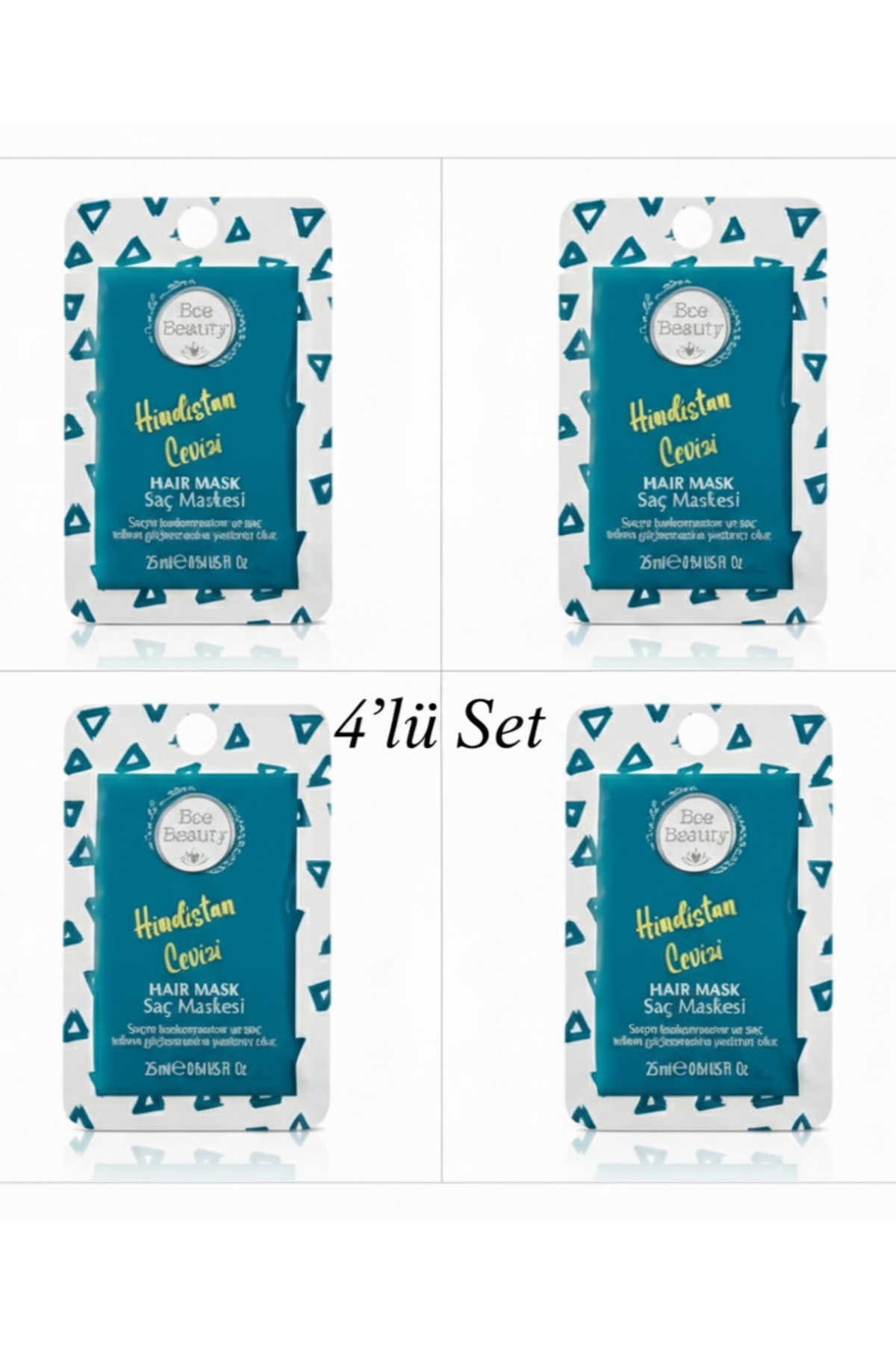 Hindistan Cevizi Besleyici Saç Maskesi 25ml x 4 Adet & Aylık Kull