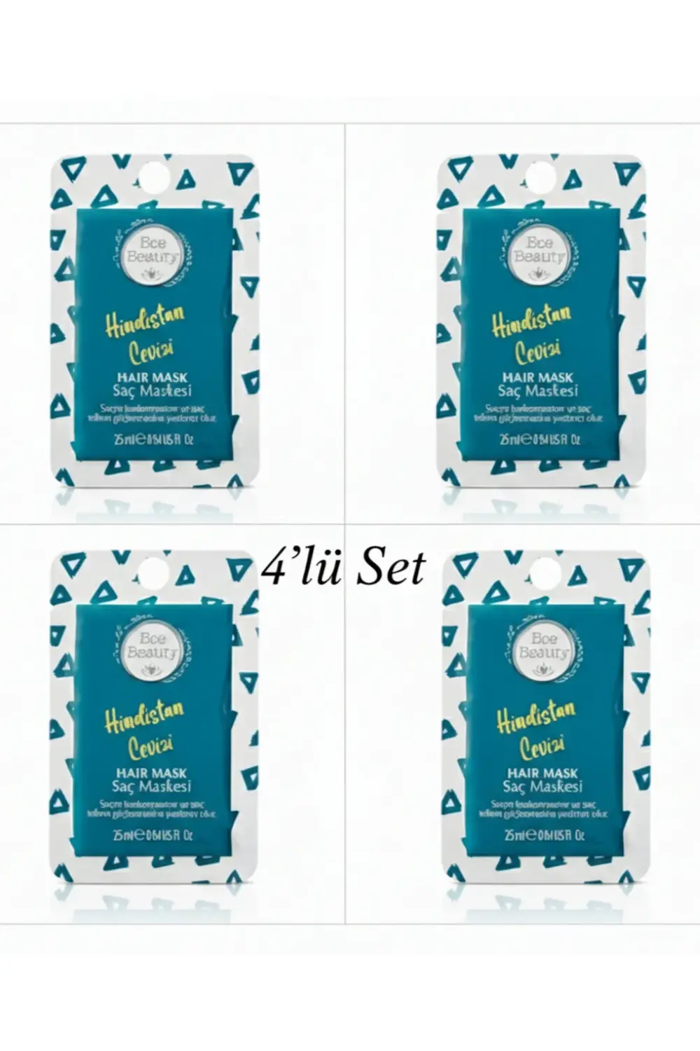 Hindistan Cevizi Besleyici Saç Maskesi 25ml x 4 Adet & Aylık Kull