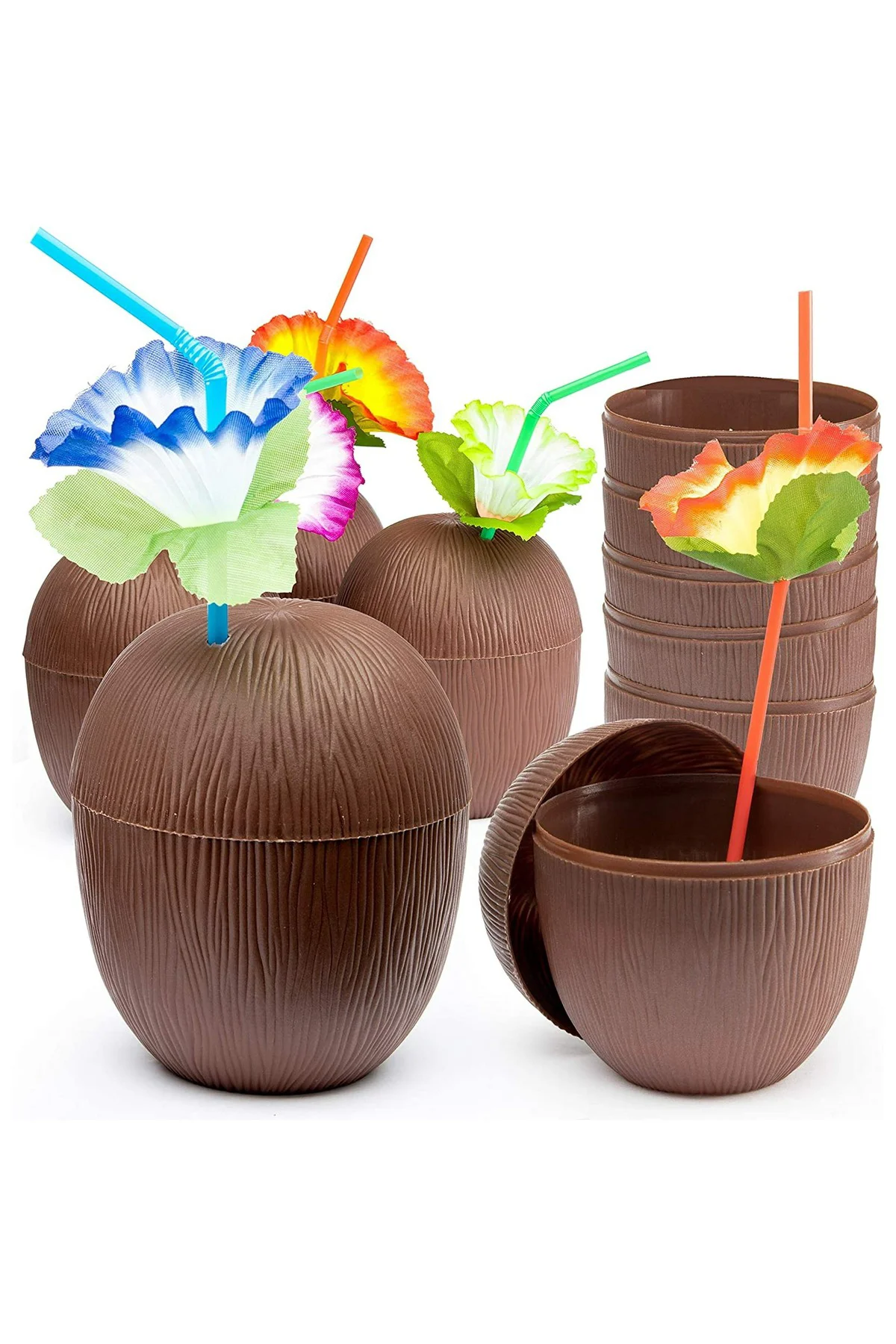 Hindistan Cevizi Hawaii Luau Aloha Pipetli İçecek Kabı Bardak 10x13 cm 1 Adet (5060) Hindistan Cevizi Hawaii Luau Aloha Pipetli İçecek Kabı Bardak 10x13 cm 1 Adet (5060)