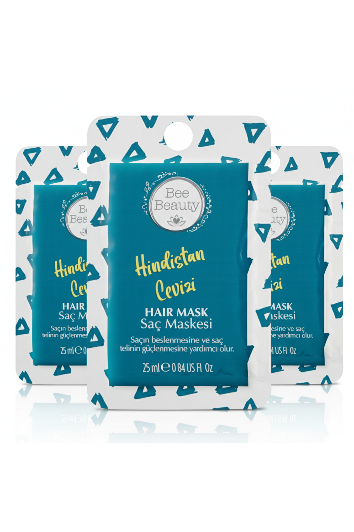 Hindistan Cevizi Özlü Saç Maskesi 25 ml x 3 Adet Avantajlı Set