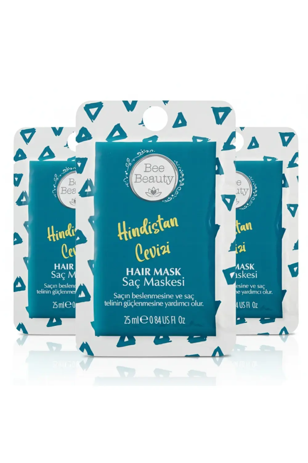 Hindistan Cevizi Özlü Saç Maskesi 25 ml x 3 Adet Avantajlı Set