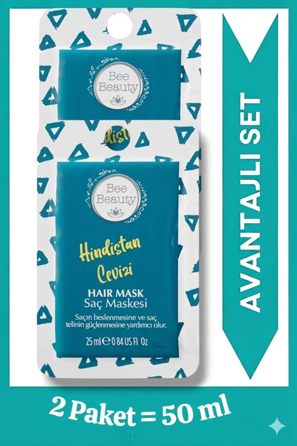 Hindistan Cevizi Saç Maskesi 25 ml x 2 adet