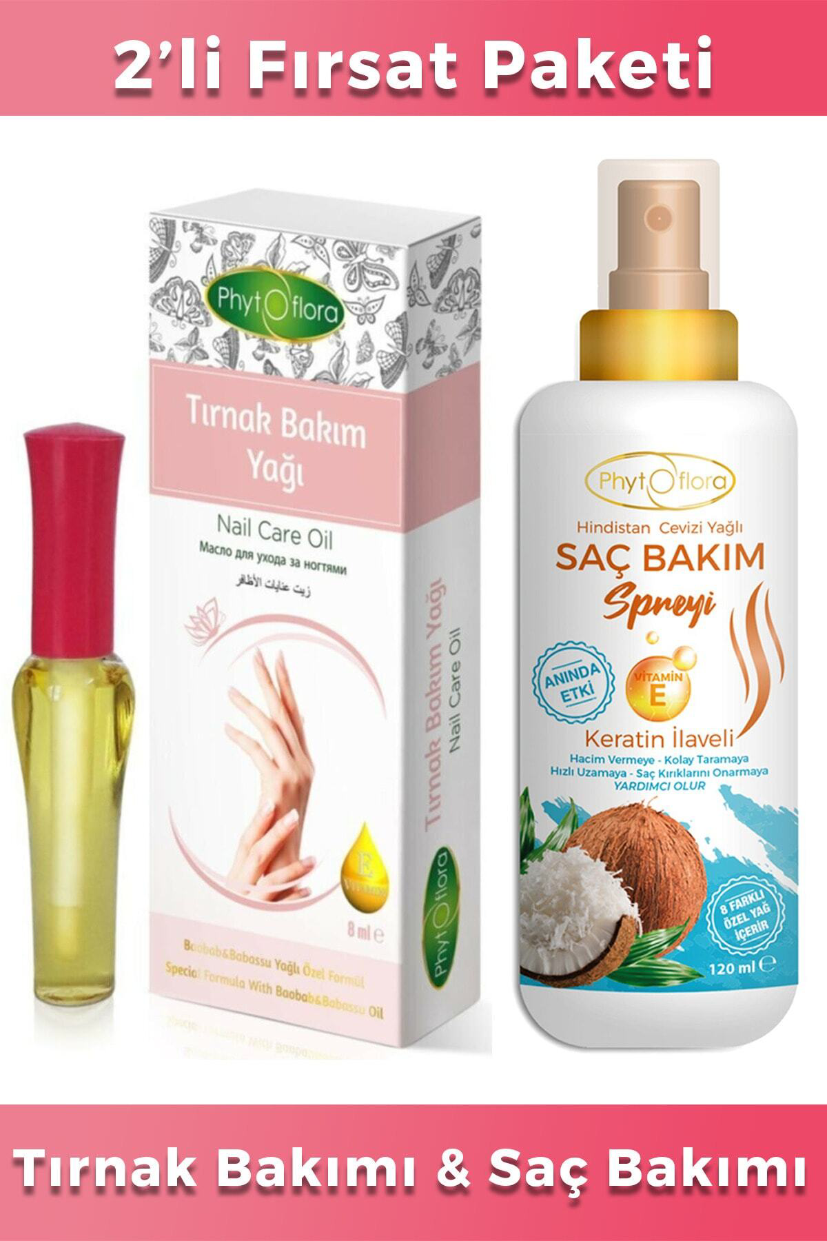 Hindistan Cevizi Yağlı Saç Bakım Spreyi 120 Ml Ve Tırnak Bakım Ya