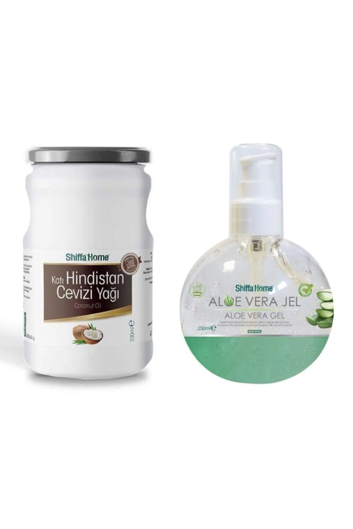 Hindistan Cevizi Yağı 330ml & Aloe Vera Jel 250 Ml Hindistan Cevizi Yağı 330ml & Aloe Vera Jel 250 Ml