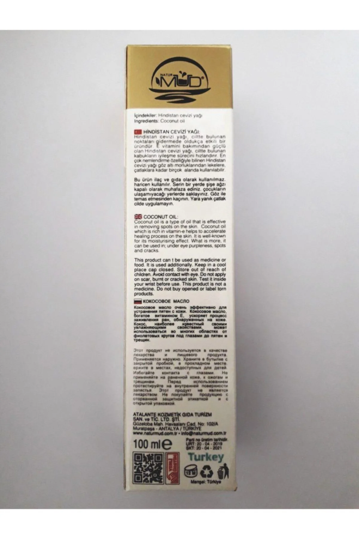 Hindistan Cevizi Yağı 100 Ml Sprey Başlıkı