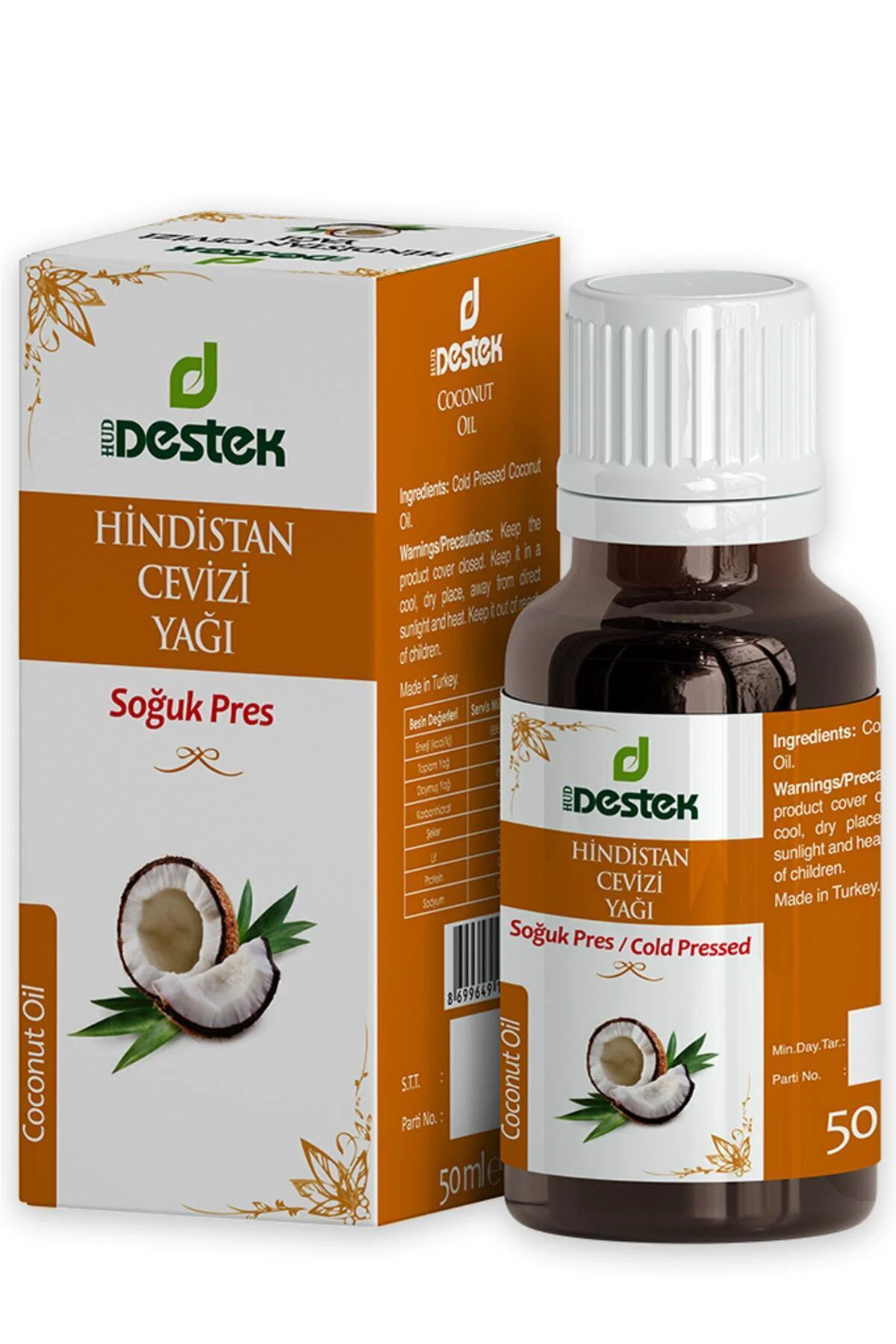 Hindistan Cevizi Yağı (soğuk Pres) 50 ml Fiyatı, Yorumları ve Özellikleri