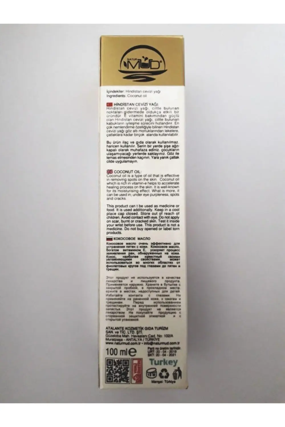 Hindistan Cevizi Yağı 100 Ml Sprey Başlıkı