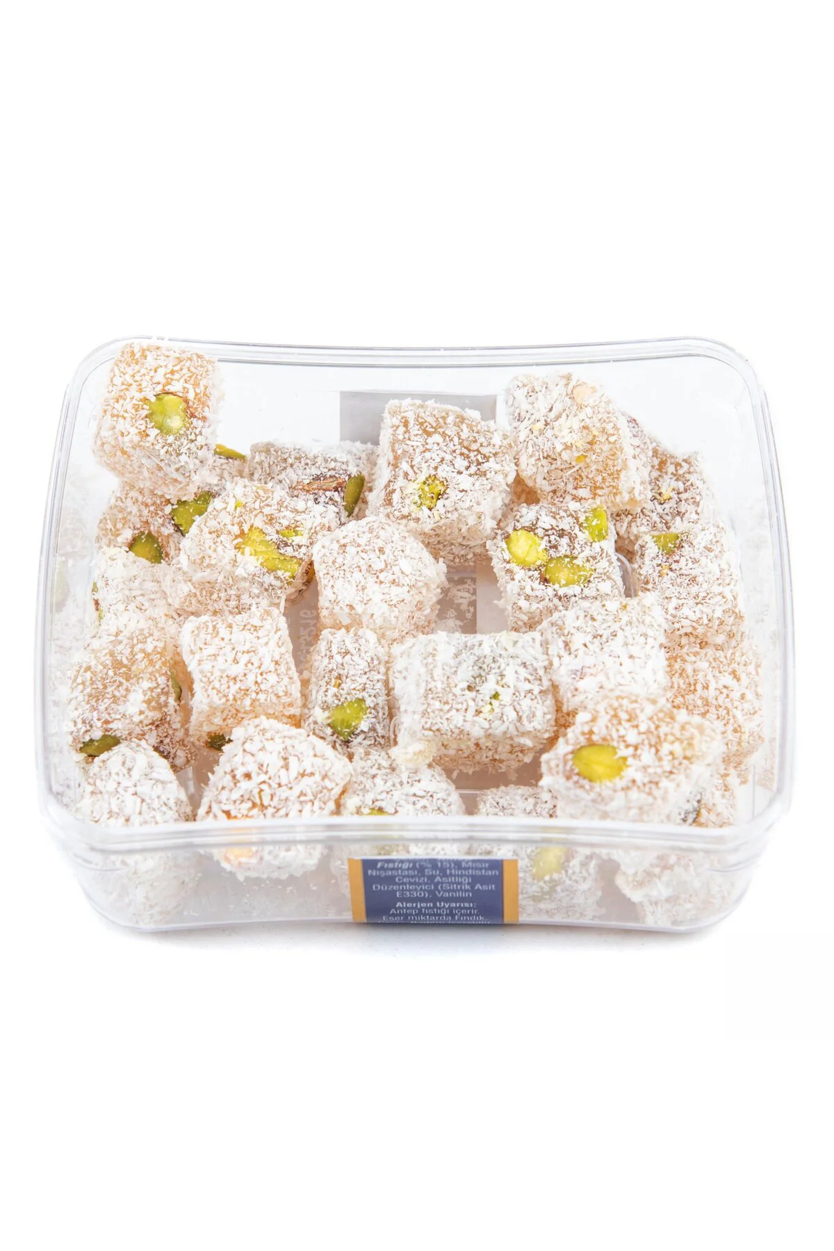 Hindistan Cevizli Antep Fıstıklı Mini Lokum 100 g - Görsel 2