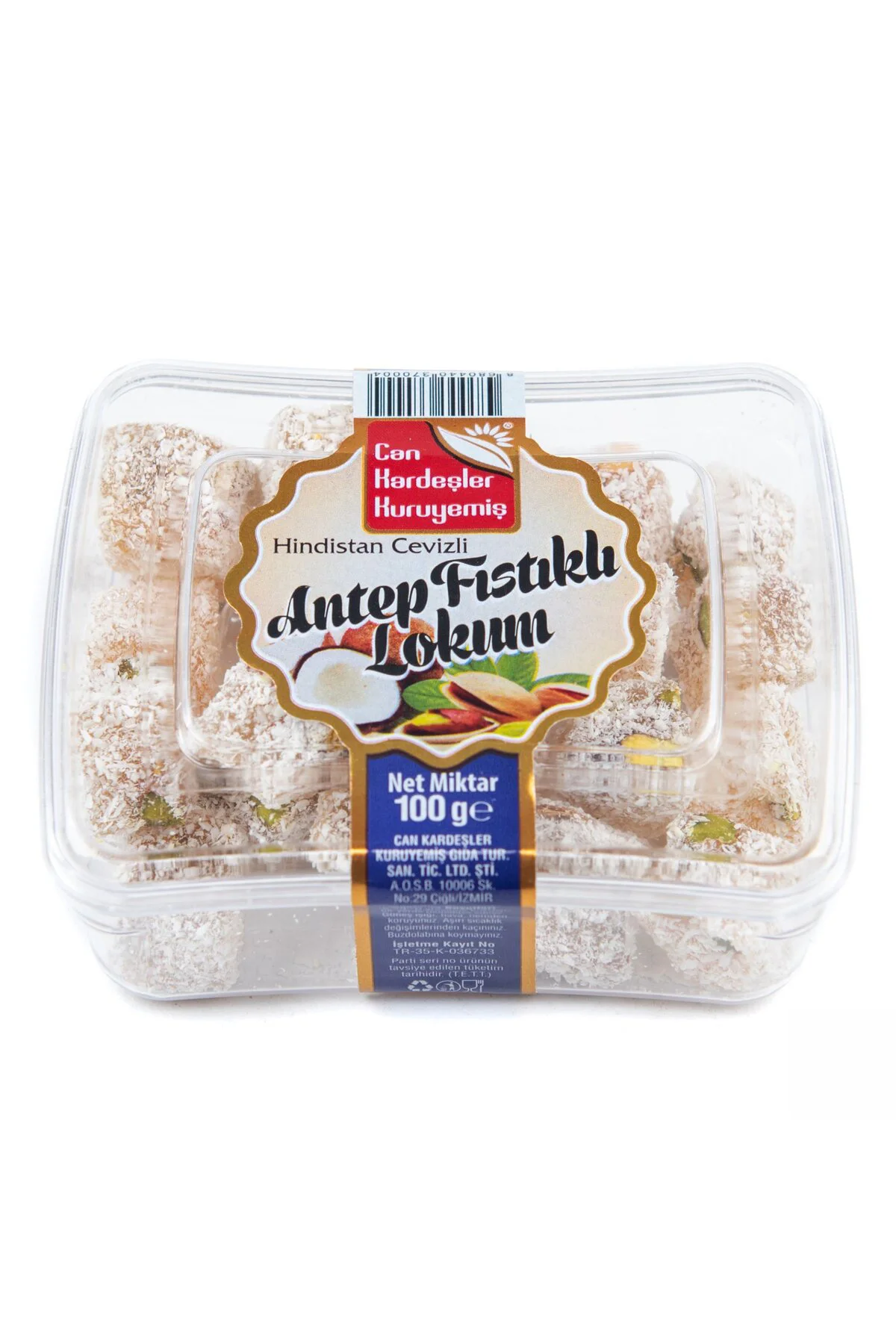 Hindistan Cevizli Antep Fıstıklı Mini Lokum 100 g Fiyatı, Yorumları ve Özellikleri