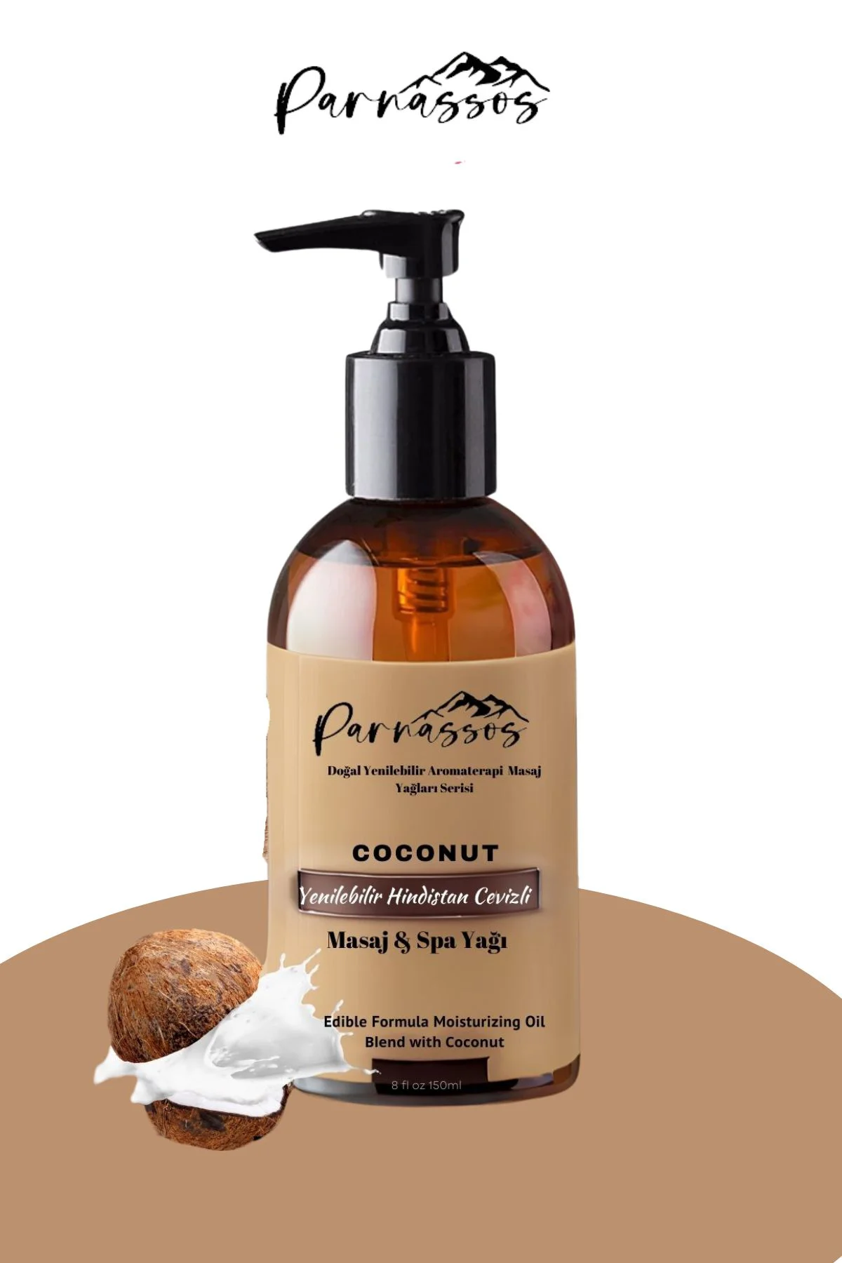 Hindistancevizli Doğal Masaj Yağı 150 ml  – Cildinizi Besleyin ve