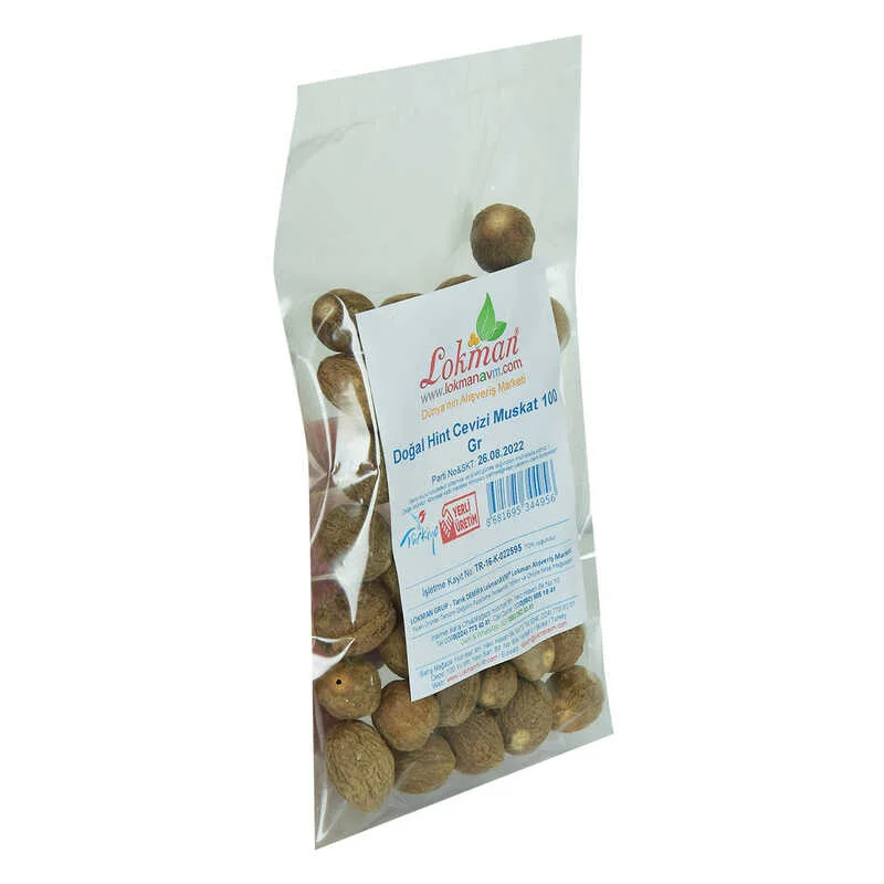 Hint Cevizi Muskat - %100 Doğal Küçük Hindistan Cevizi 100 Gr Hint Cevizi Muskat - %100 Doğal Küçük Hindistan Cevizi 100 Gr
